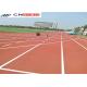 RoHS PU Running Track , Waterproof Synthetic Athletic Track Sandwich System