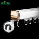 Aluminum Ceiling Mounted Curtain Track Double Curtain Rails For Household