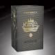 Custom Luxury Matt Black Rigid Cardboard Liquor Packaging Boxes With Two Cups