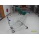 210L Zinc Plated Colorful Coating Shopping Cart With Safety Baby Capsule