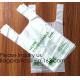 OK Compost 100% Corn Starch Biodegradable Plastic T Shirt Bag Vest Bag Bioplastic Shopping Bag For Grocery