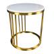 Gelaimei Luxury Hotel Coffee Tables White Marble Coffee Table 600mm Dia