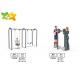 Anti Static Outdoor Park Exercise Equipment Non Faded Color GS CE Approved