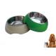 6.93'' Plastic Pet Bowls Custom Made Design Stainless Steel For Dogs With Various Color