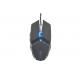 RECCAZR MS303 Computer Gaming Mouse Black Entry Level 7d Long Button Life