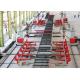 Roller Conveyor Heavy Duty Production Line , 2.5 T/m Loading Transfoming H Beam Line