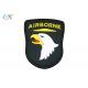 Military Airborne Troops Logo Soft PVC Rubber Patch Use For Military Uniforms