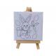 Pre Printed Canvas Painting Kits Stretched Coloring Painting Canvas Boards With Brushes For Handmade Creations