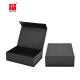 Matte Black Flap Lid Magnetic Packaging Box 9.05 x 6.69 x 2.75 inch