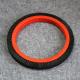 Monforts Stenter Machine Parts Red Plastic Body Brush Wheel Black Bristle Pig Hair 220mm Outer Dia
