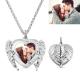 Heart Photo Custom Silver Necklaces