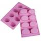 8-cavity oral shape silicone ice cube tray easy falling silicone oral molds