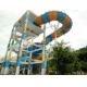 Custom Water Slides , Amusement Park Boomerang Aqua Slide For 2 People in Gaint Aqua Park