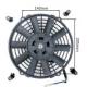 12 Black Automotive Electric Cooling Fans Straight Blade 1 Year Warranty