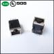 Single Port RJ45 Connectors, NO/LED,  No EMI  With 10/100 Mbps  FILTER 10P8C , Shielded/Thru Hole.Tab Down,   Ind Temp.