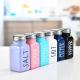 Empty Square Pepper Glass Bottle 80ml Packaging Rectangle Spice Seasoning Jar