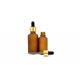 15ml Amber Essential Oil Glass Bottles , Medicine Glass Dropper Bottle