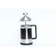 600ml Silver Stainless Steel French Press , Metal French Press With Stainless Steel Plunger