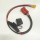 Customized Cable Wire 80Amp Automotive Inline MAXI Fuse Holder With Grey / Red Anderson Plug Cable Fuse Inline