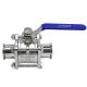 WZ Food Grade Stainless Steel 304 316 316L Ball Valve Sanitary Vacuum 3pc Ball Valves DIN SMS 3A