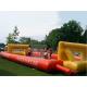 Adult Hot Welding Inflatable Soap Soccer Field / Interactive Inflatable Water Games