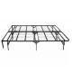 Effortless Setup and Removal Black Double Steel Folding Bed Bases for a Restful Sleep