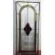 decorative glass of patina caming  in french door