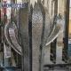 Outdoor Large Abstract Cactus Casting Stainless Steel Sculpture