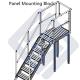 Space Saving Modular Work Platform , Adjustable Stair Industrial Work Platforms