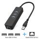 2.4G Gigabit USB Ethernet Adapter For Macbook USB To Rj45 Converter 3 Ports 1000 Mbps