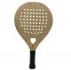 Nature Wooden Paddle Racket Personalized Beach Tennis Paddle Racquets Customized