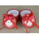 Custom Labeling Red Wedding Ribbon Mini Carboard Paper Cans Packaging