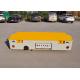 Trackless rechargeable electric steerable flatbed transfer cart