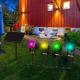 Solar Landscape Colored Outdoor Spotlights Waterproof For Patio Lawn Garden