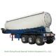 V Shaped Cement Powder Tanker Transport Trailer With Diesel Engine Air Compressor 