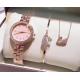 Elegant Quartz OEM watch Wrist Watch with Swan Ring and necklace Ladies' fashion watch