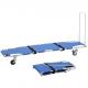 Blue 600D, PVC coated Oxford cloth folding stretcher is easy to clean