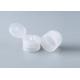 24/410 ribbed plastic flip top caps, screw-on PP caps wholesale, dispensing caps for liquid containers