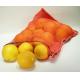 Orange , Apple Fruit PP Woven Mesh Bags Sacks Recyclable , Red Color