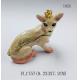 Factory direct selling New design Pewter Alloy Crown Dog metal trinket box