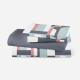 Home Textile Flat Sheet Geometric Printed Bed Cover Soft Bed Sheet 4 Pcs Quantity