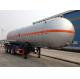 Carbon Steel 3 Axles LPG Tank Trailer 38000L For Liquid Chloroethylene Transport