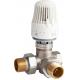 4609 Thermostatic Brass TRV Right-In Manifold Valve DN20 DN25 with Female Threaded Inlet x Flexible Male Nipple Outlets
