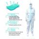 White Disposable Protective Coverall Ppe Consumbles Breathable Comfortable