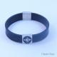 Factory Direct Stainless Steel High Quality Silicone Bracelet Bangle LBI118