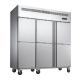 Commercial Solid Door Upright Kitchen Freezer For Meat Kitchen Refrigerator Stainless Steel