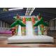 Forest Theme Inflatable Dry Slide Green Tree Kids Playground For Commercial Rental