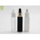 Cosmetic Custom 10 Ml Essential Oil Bottles White Black Frosted Square