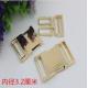 High quality zinc alloy 32 mm light gold fast release buckle for bag parts