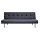 Leather Three Seater Sofa Bed
